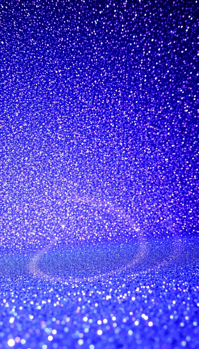 blue glitter